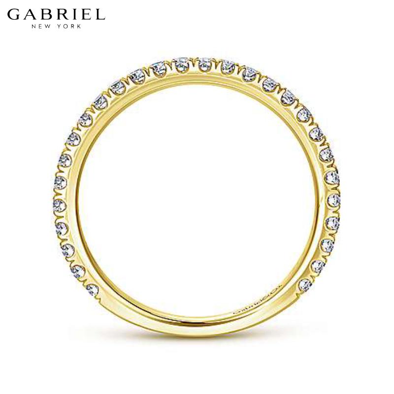 14KY 0.42ctw Natural Diamond Ring 1.9mm