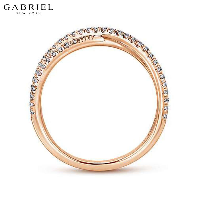 14KR 0.28ctw Natural Diamond Ring 3.5mm