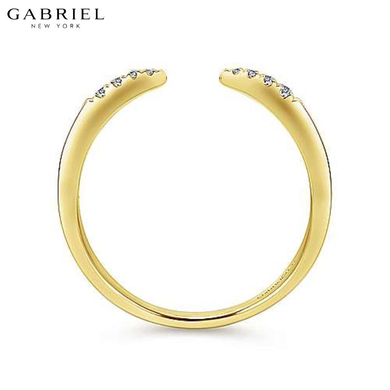 14KY 0.05ctw Natural Diamond Ring 1.8mm