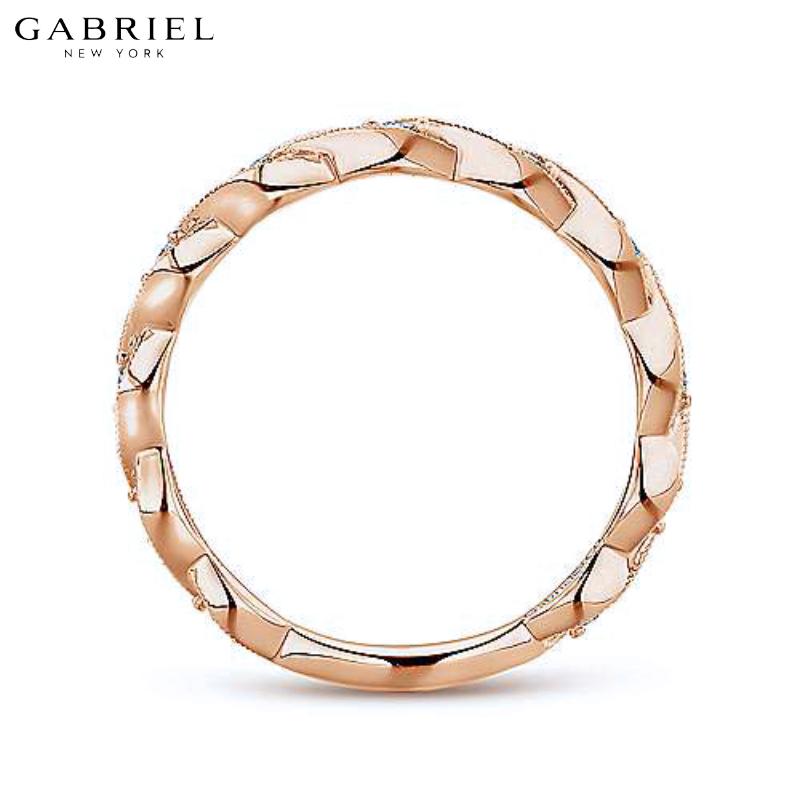 14KR 0.15ctw Natural Diamond Ring 2.5mm