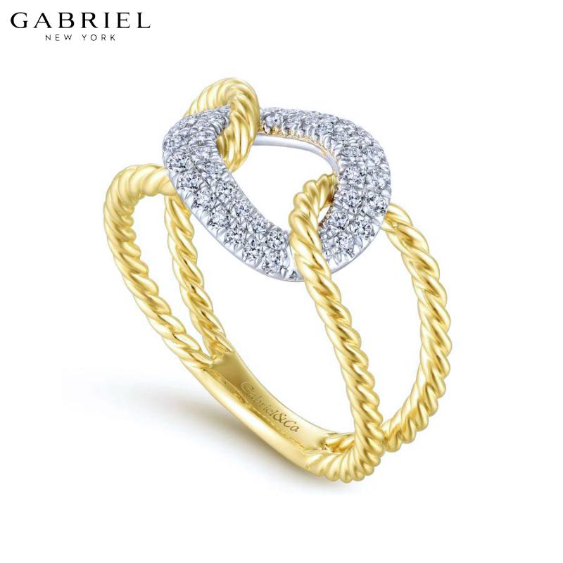 14KYW 0.25ctw Natural Diamond Ring