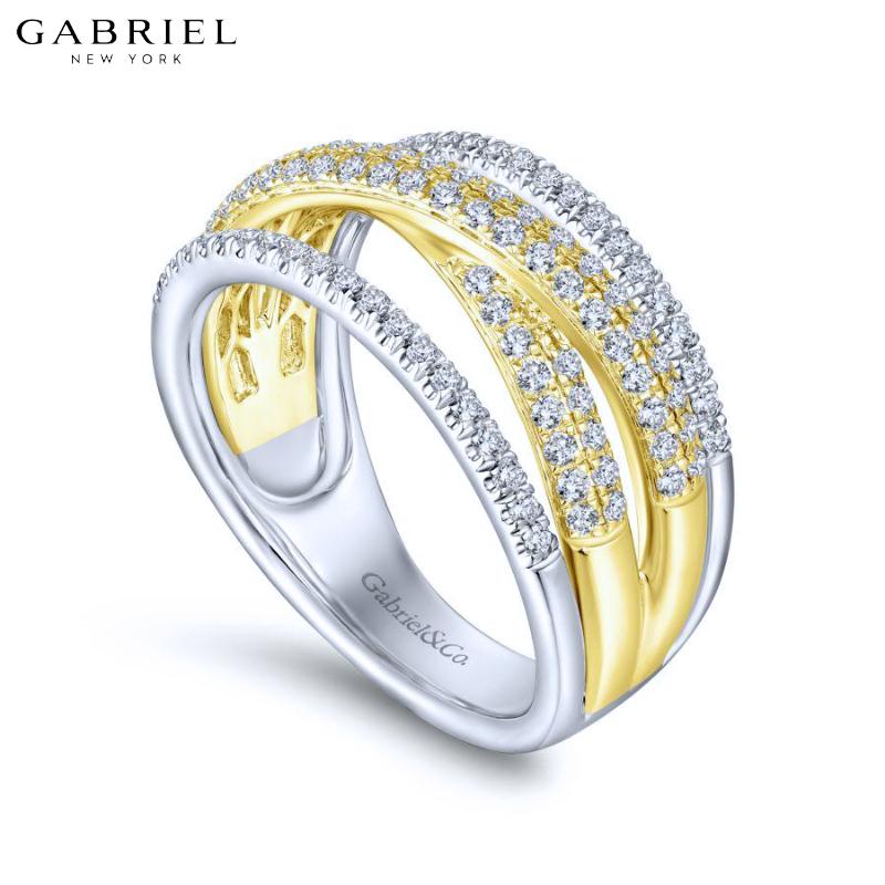 14KYW 0.62ctw Natural Diamond Ring