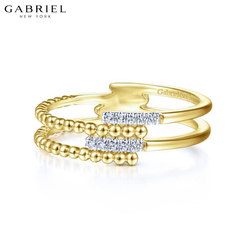 14KY 0.04ctw Natural Diamond Ring