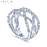 14KW 0.51ctw Natural Diamond Ring