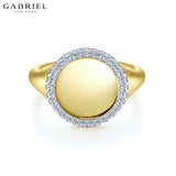 14KY 0.14ctw Natural Diamond Ring