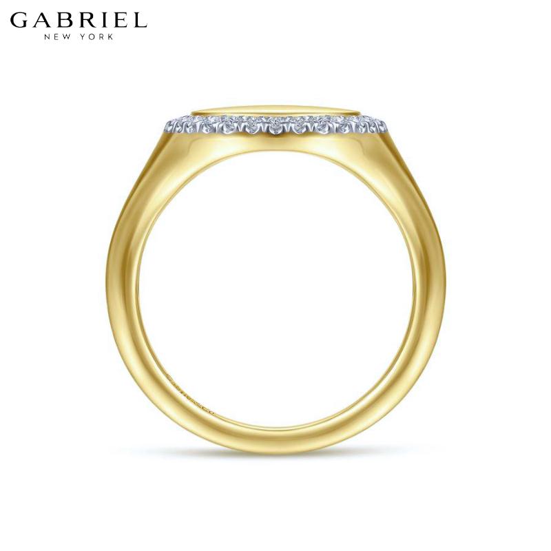 14KY 0.14ctw Natural Diamond Ring