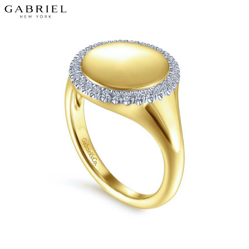 14KY 0.14ctw Natural Diamond Ring