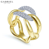 14KYW 0.46ctw Natural Diamond Ring