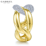 14KYW 0.46ctw Natural Diamond Ring