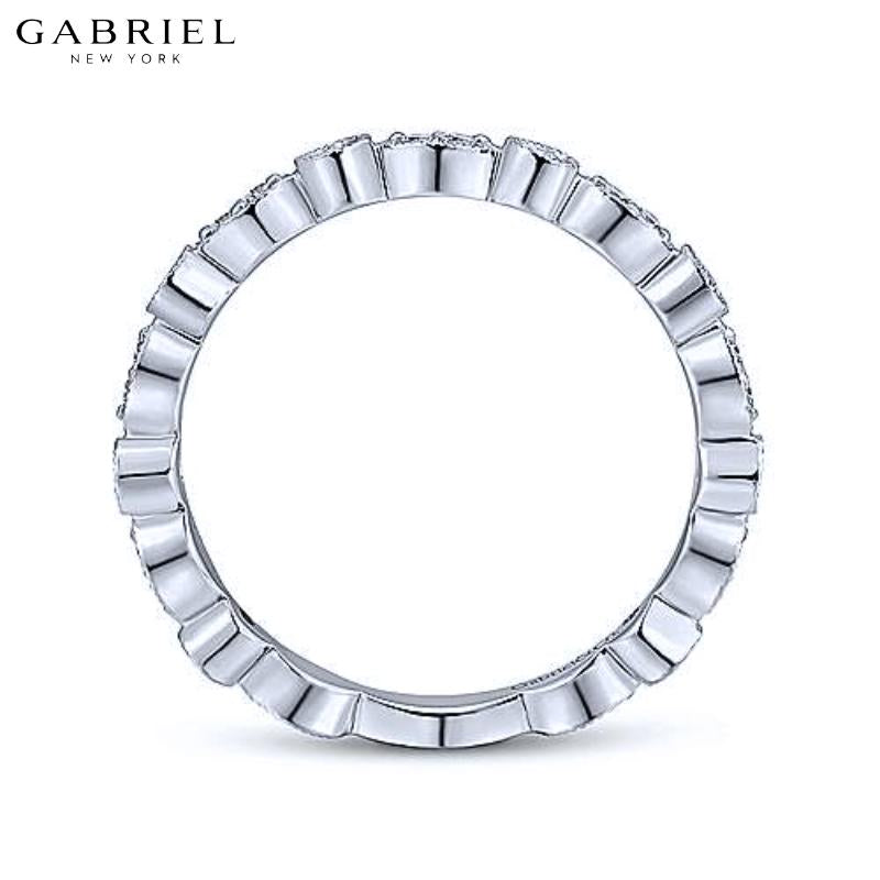 14KW 0.25ctw Natural Diamond Ring 2.4mm