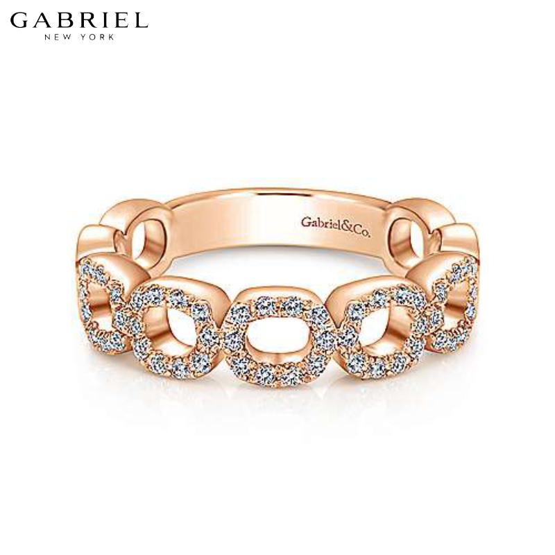 14KR 0.25ctw Natural Diamond Ring 6.5mm