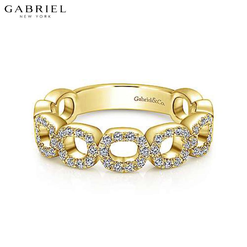 14KY 0.25ctw Natural Diamond Ring 6.5mm