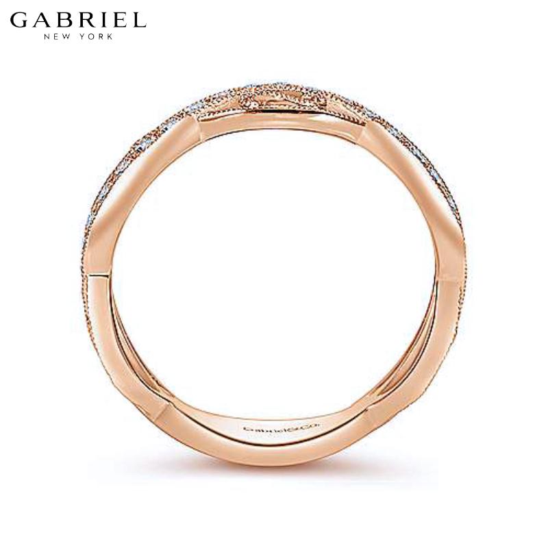 14KR 0.23ctw Natural Diamond Ring 4.2mm