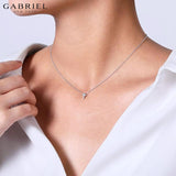 14KW 0.10ctw Natural Diamond Necklace