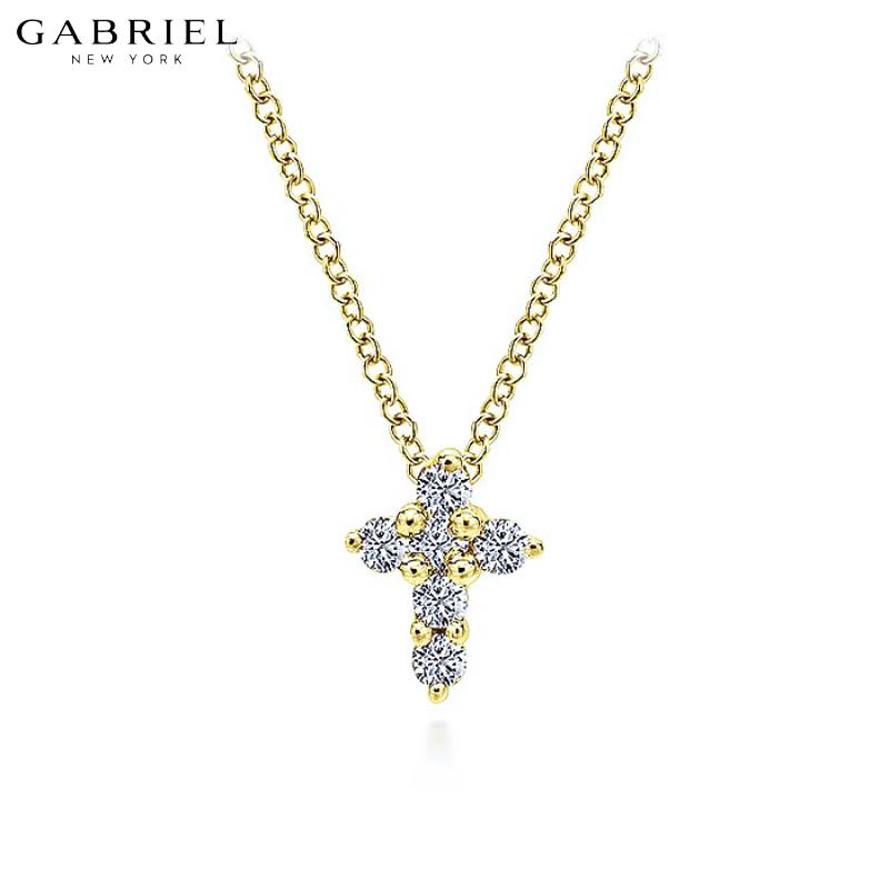 14KY 0.10ctw Natural Diamond Necklace
