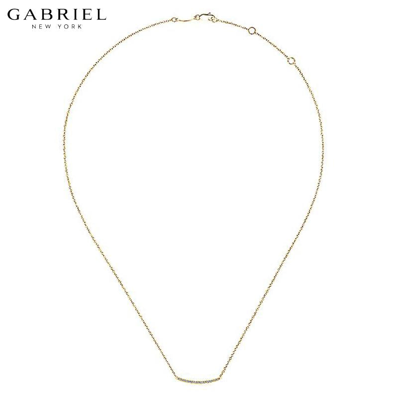 14KY 0.18ctw Natural Diamond Necklace