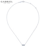 14KW 0.18ctw Natural Diamond Necklace