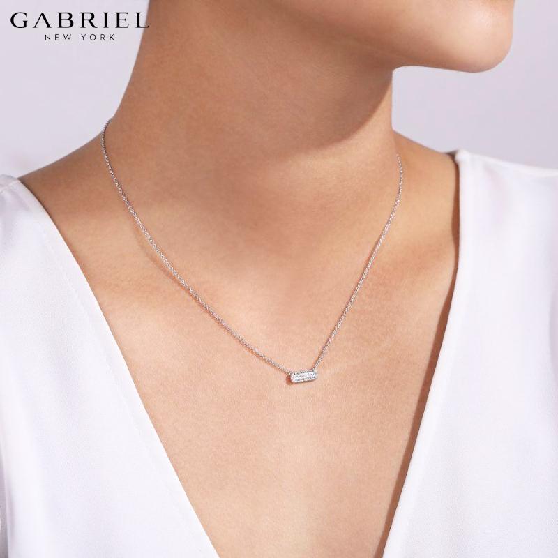14KW 0.18ctw Natural Diamond Necklace