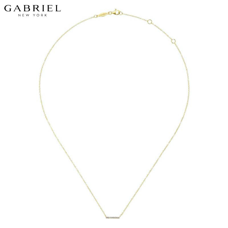 14KY 0.06ctw Natural Diamond Necklace