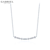 14KW 0.08ctw Natural Diamond Necklace