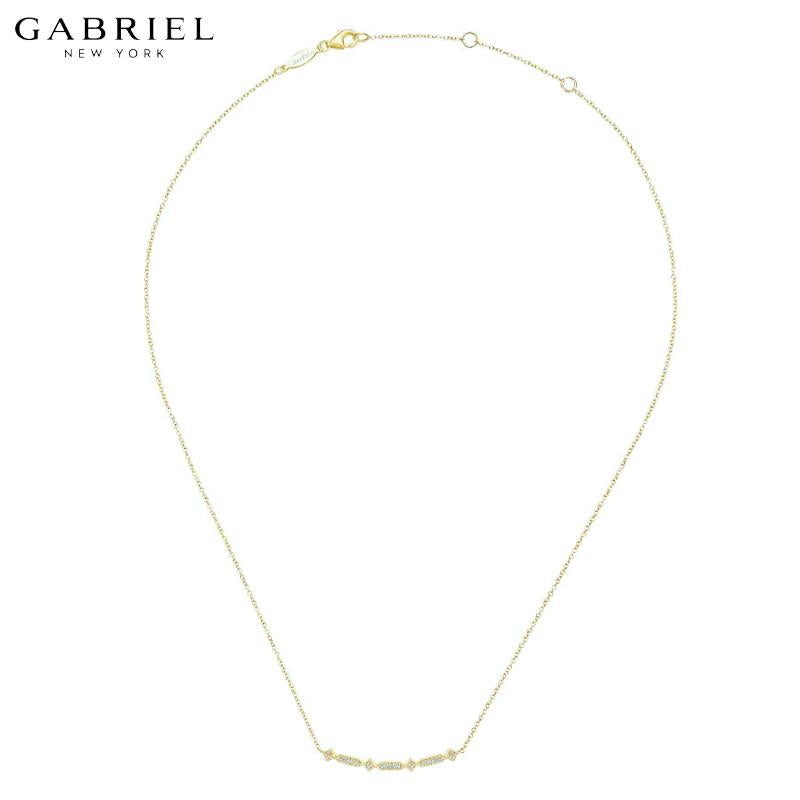 14KY 0.08ctw Natural Diamond Necklace