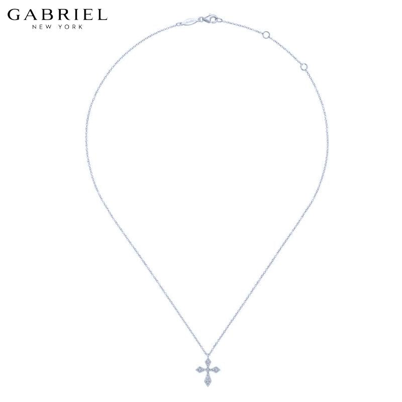 14KW 0.07ctw Natural Diamond Necklace