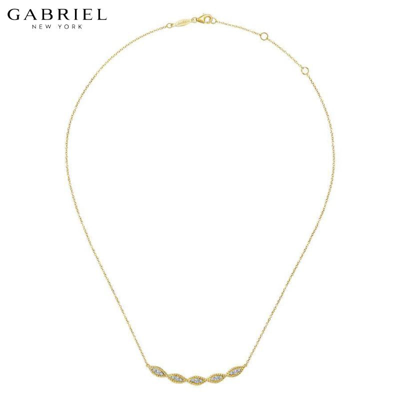 14KY 0.29ctw Natural Diamond Necklace