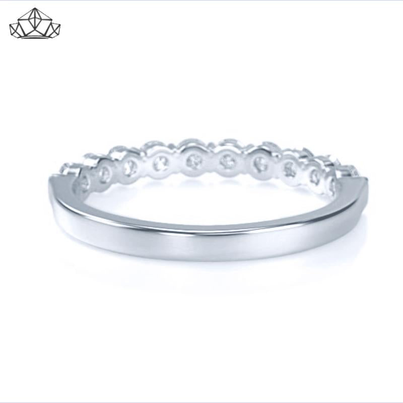 14KW 0.70ctw Shared Prong Natural Diamond Ring 3.0mm