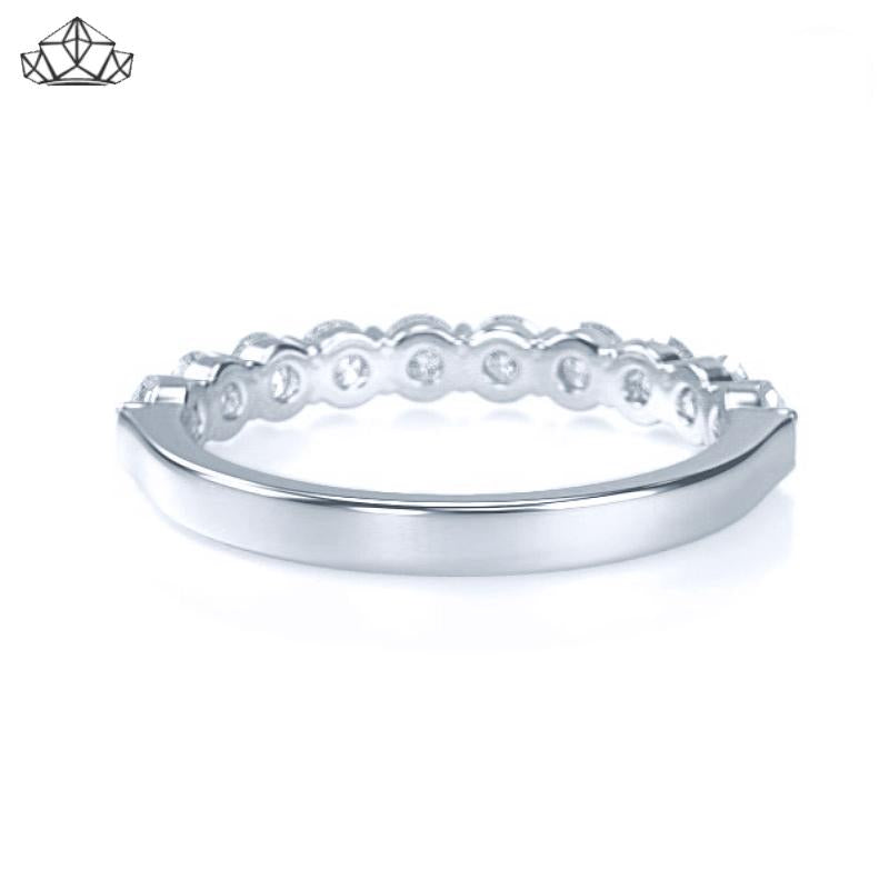 14KW 1.00ctw Shared Prong Natural Diamond Ring 3.5mm