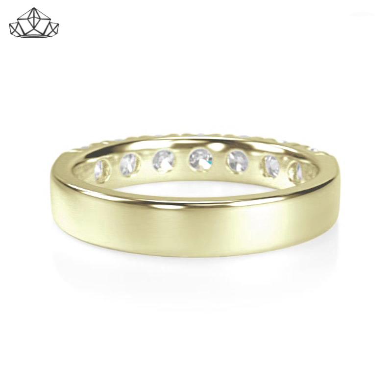 14KY 1.05ctw Natural Diamond Ring 4.0mm