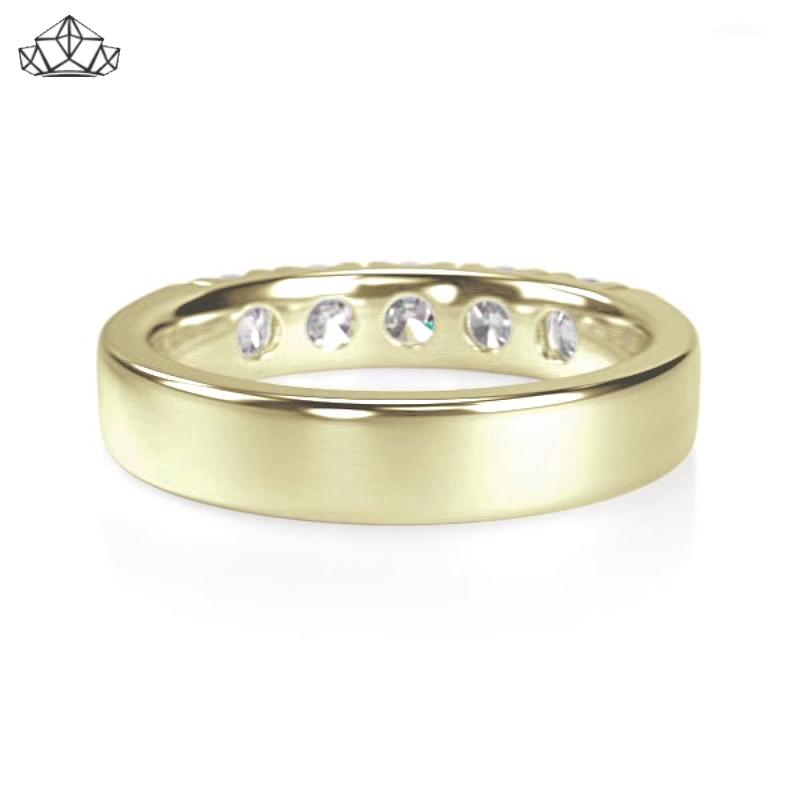 14KY 1.00ctw Natural Diamond Ring 4.5mm