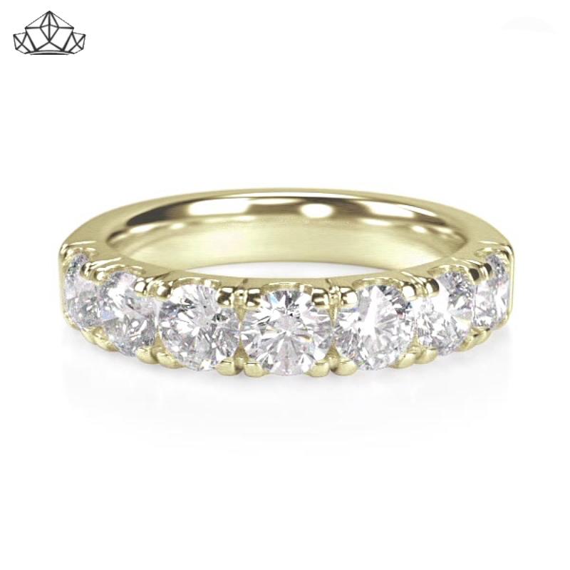 14KY 1.40ctw Natural Diamond Ring 4.5mm