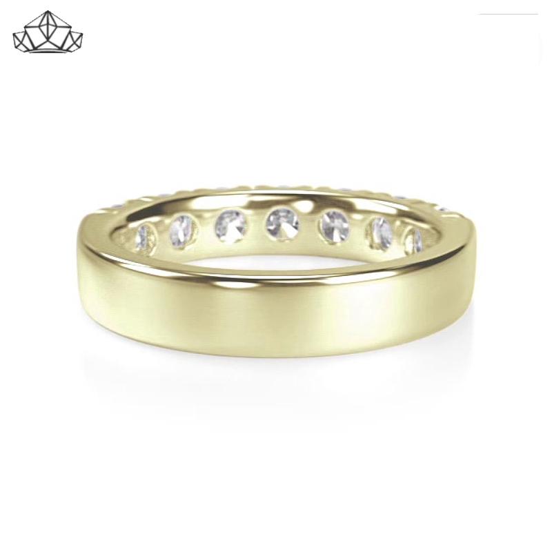 14KY 1.40ctw Natural Diamond Ring 4.5mm