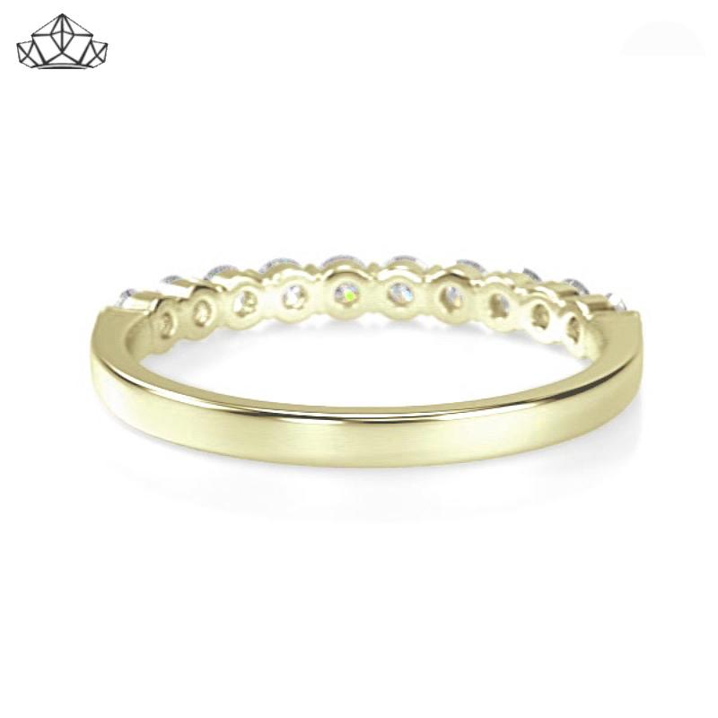 14KY 0.50ctw Shared Prong Natural Diamond Ring 2.5mm