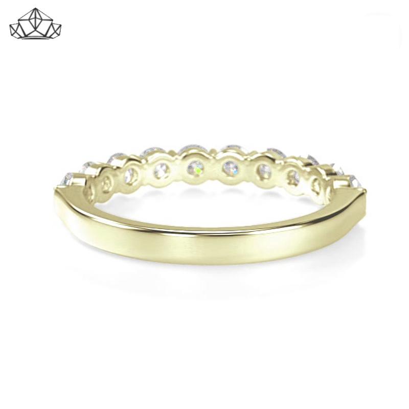 14KY 1.00ctw Shared Prong Natural Diamond Ring 3.5mm