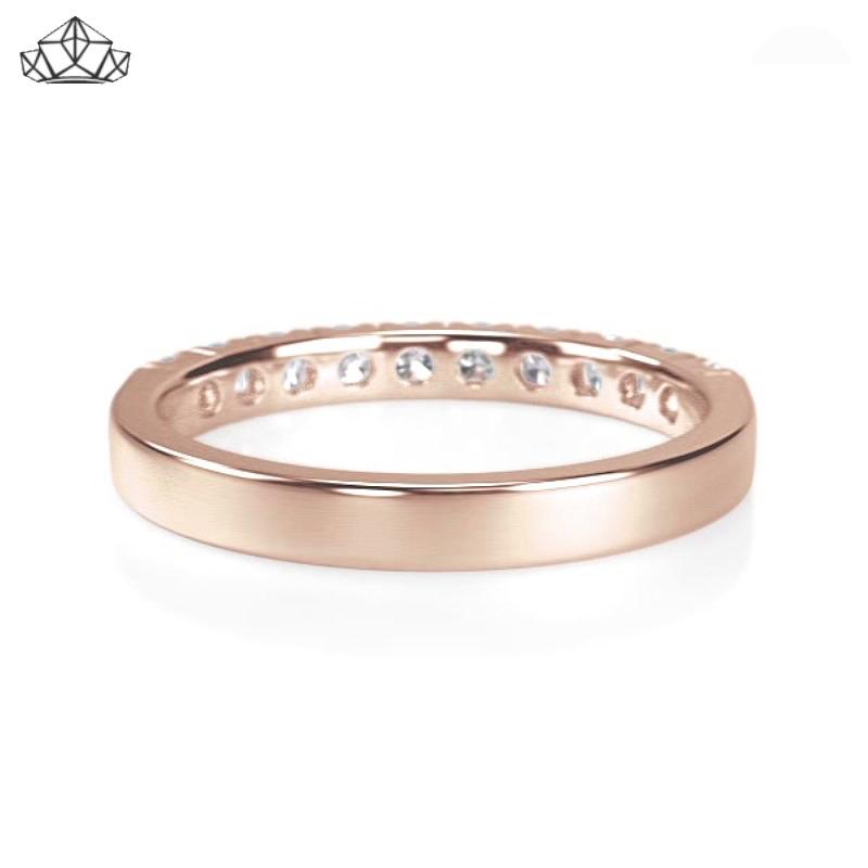 14KR 0.50ctw Natural Diamond Ring 2.5mm