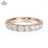 14KR 1.00ctw Natural Diamond Ring 3.5mm