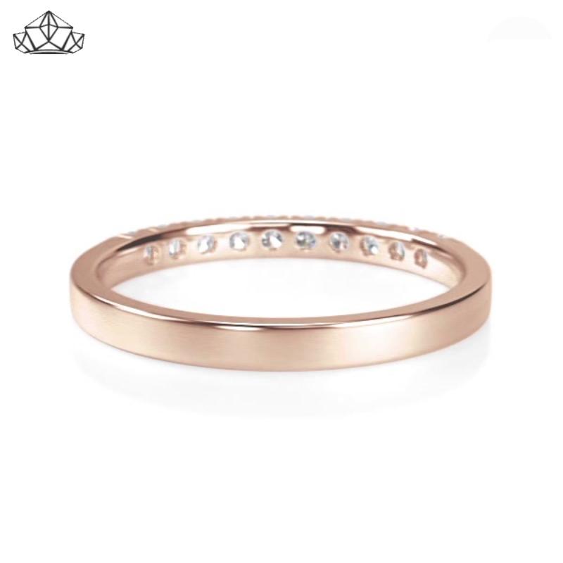 14KR 0.30ctw Natural Diamond Ring 2.0mm