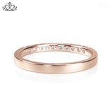 14KR 0.30ctw Natural Diamond Ring 2.0mm