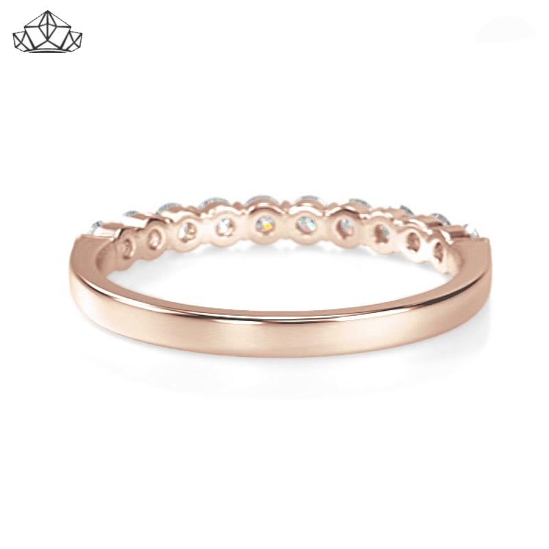 14KR 0.50ctw Shared Prong Natural Diamond Ring 2.5mm