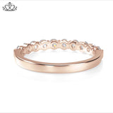 14KR 0.70ctw Shared Prong Natural Diamond Ring 3.0mm