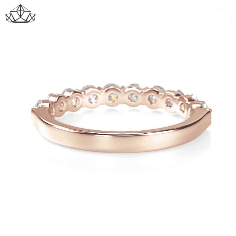 14KR 1.00ctw Shared Prong Natural Diamond Ring 3.5mm