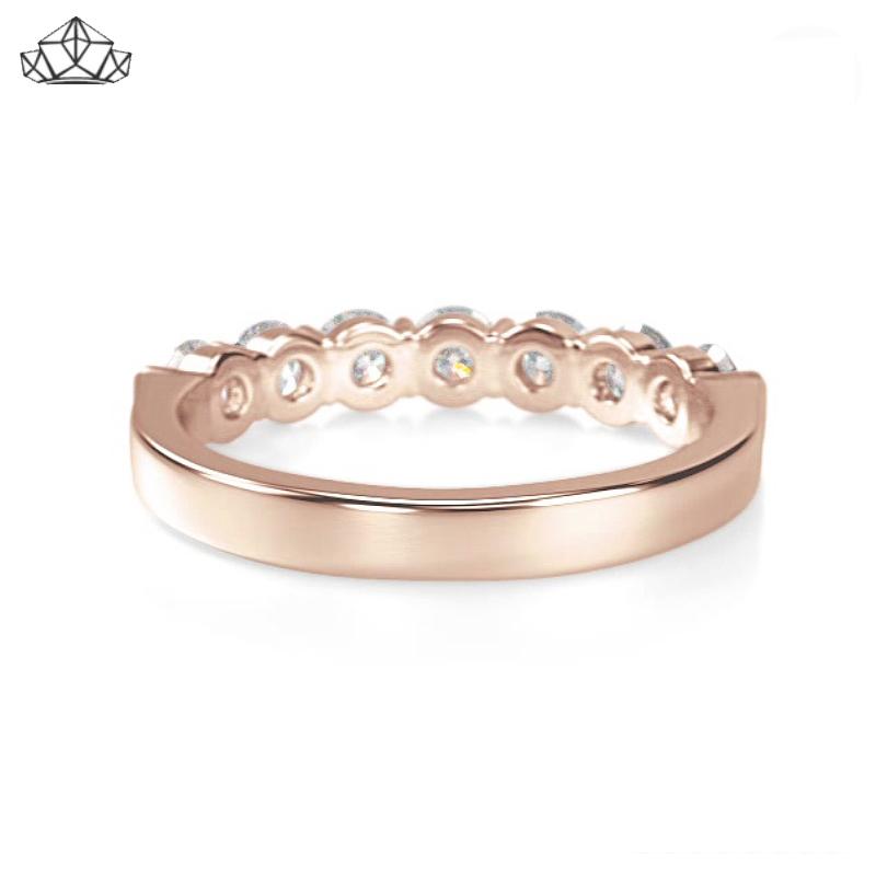 14KR 1.05ctw Shared Prong Natural Diamond Ring 4.0mm