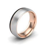 Tungsten Carbide Luxury Fit Ring 8mm