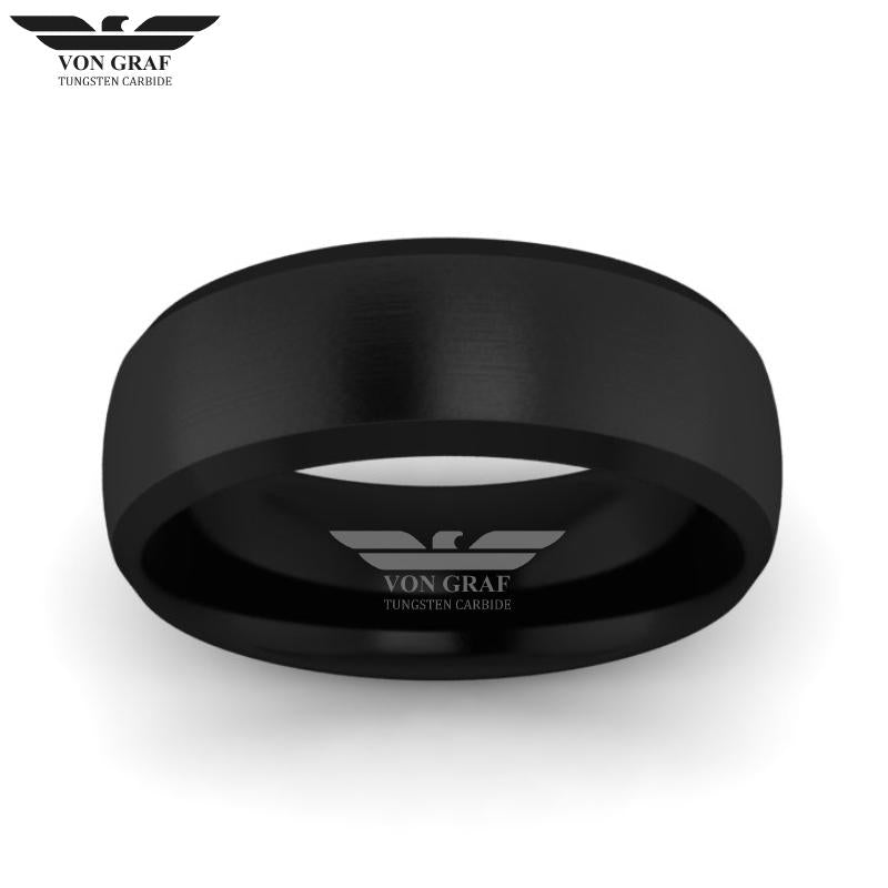 Tungsten Carbide Luxury Fit Ring 8mm