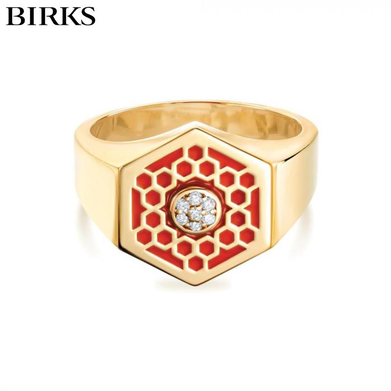 18KY Birks Bee Chic Diamond Ring