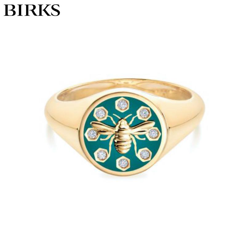 18KY Birks Bee Chic Diamond Ring
