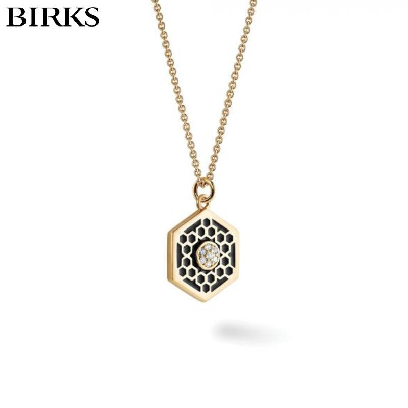 18KY Birks Bee Chic Diamond Necklace