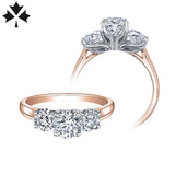 14KRW 1.00cts Natural Canadian Diamond Ring
