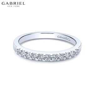 14KW 0.25ctw Shared Prong Natural Diamond Ring 2.2mm